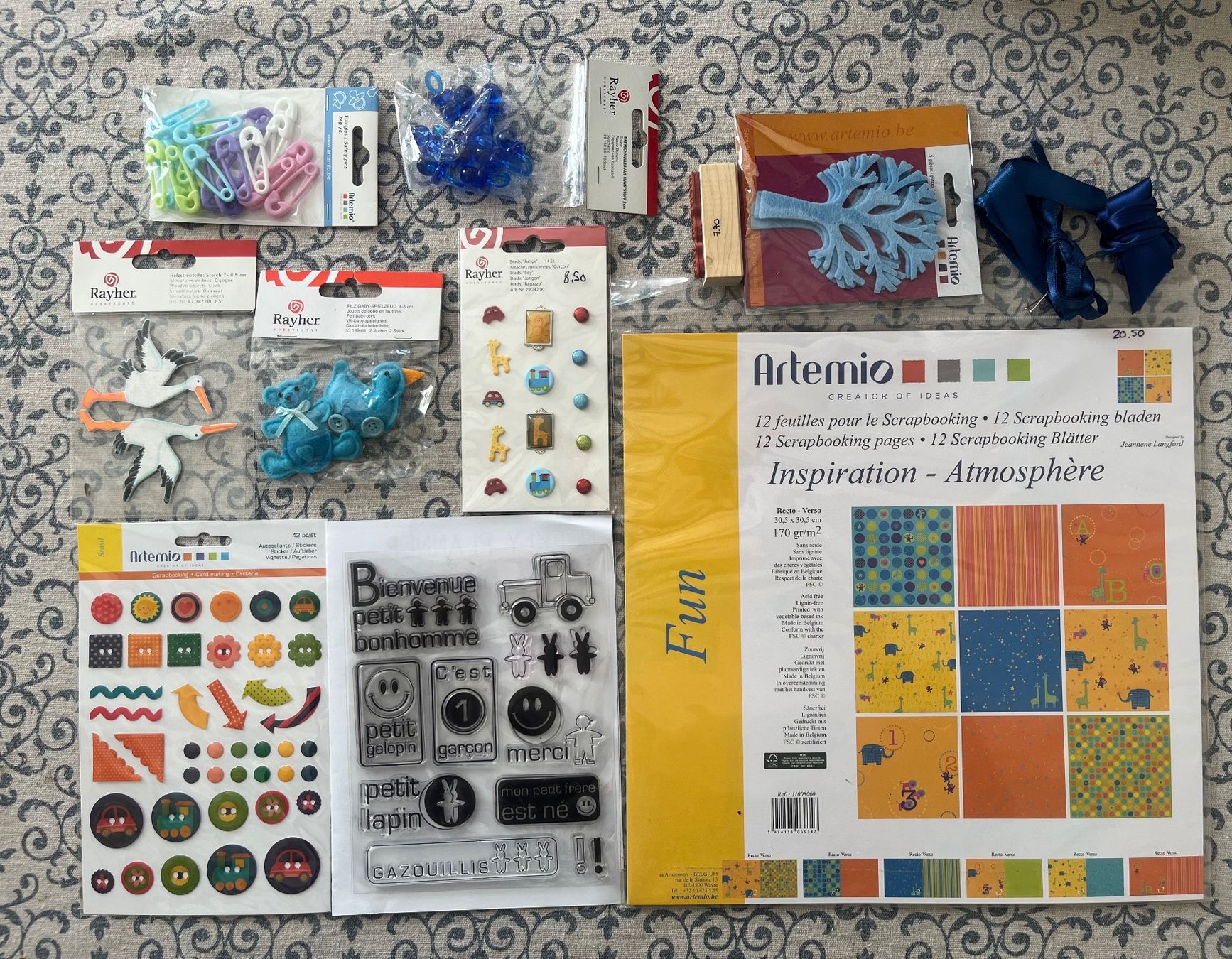 Bastelsets: Kit de bricolage naissance garçon – Neu und originalverpackt aus Gland von ideoreve