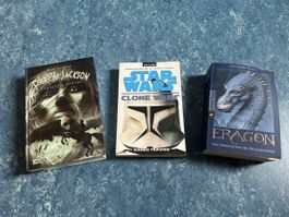 Bücher: Percy Jackson, Star Wars, Eragon