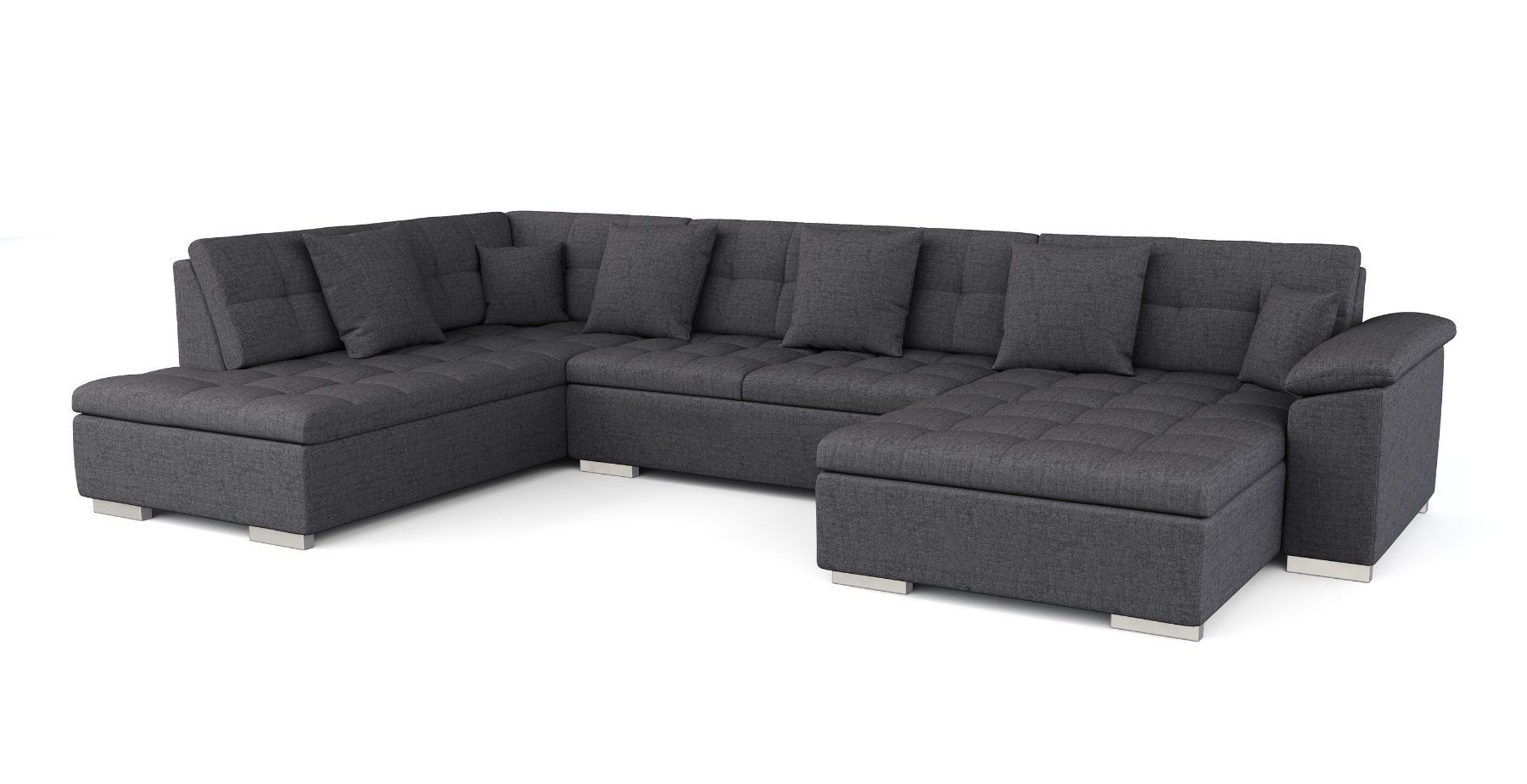 Divani: Ecksofa ARIA links anthrazit - Gratis Versand – Nuovo e nell'imballaggio originale da Kleinwangen venduto da Maluwa_GmbH 1