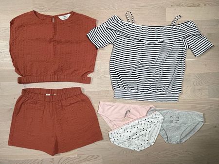 Schönes Sommer-Kleiderset für Mädchen (Grösse 146/152)