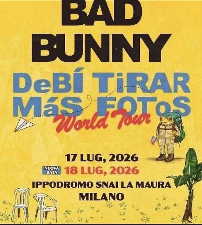 Billets: Billet Bad Bunny Milan 17.07.26 – Neuf (Voir description) à Bulle par Math2601