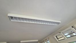 12 x Deckenleuchte Rasterleuchte weiss mit Neonröhre