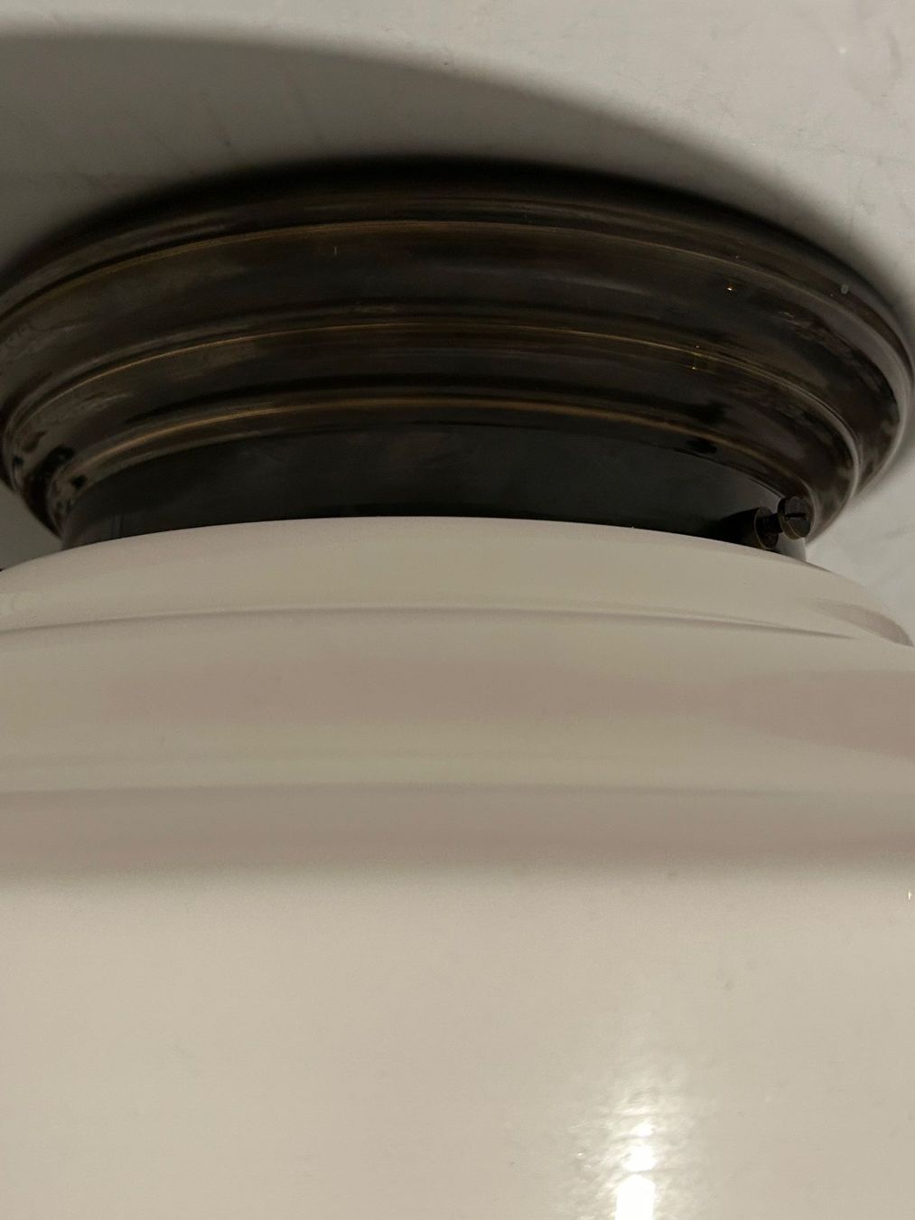 Lustres & lampes de plafonds: Art-Deco Deckenlampe mit patiniertem Messinghalter E27 – Neuf (Voir description) à St. Gallen par matasurf 1