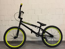 BMX Fahrrad 20" schwarz-gelb, gebraucht