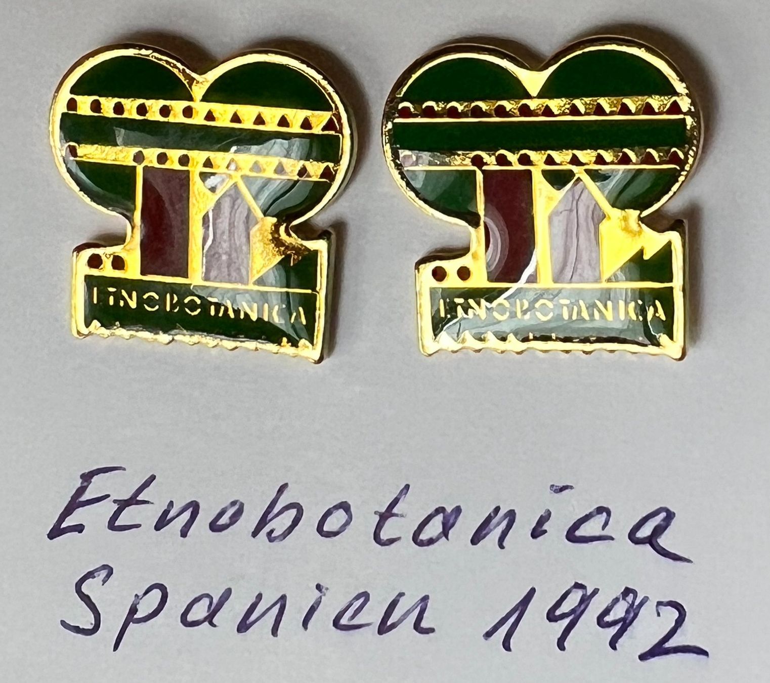 Placchette & Badge: Pins "Etnobotanica" - 2 Stk. – Nuovo (secondo la descrizione) da Winterthur venduto da Green-Future 1