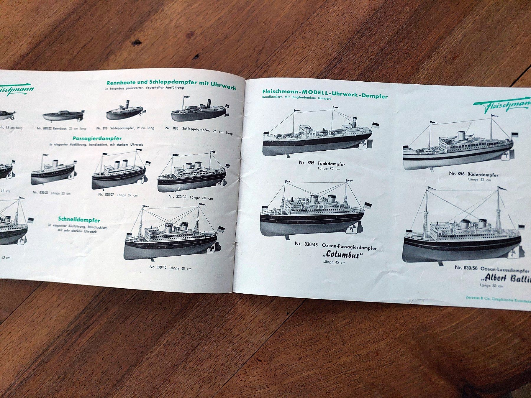 Revues & Magazines: Fleischmann - alter Katalog - Spur 0 – D'occasion à Schönenwerd par Steidi 7