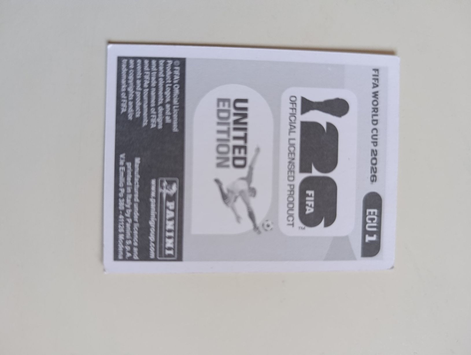 Panini Carte collezionabili: Panini World Cup 2026 ECU 1 – Nuovo (secondo la descrizione) da Lavey-Village venduto da pas_7xd2 1