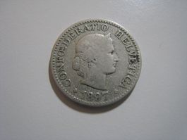 10 Rappen 1897 ss+    (15) kleine Auflage