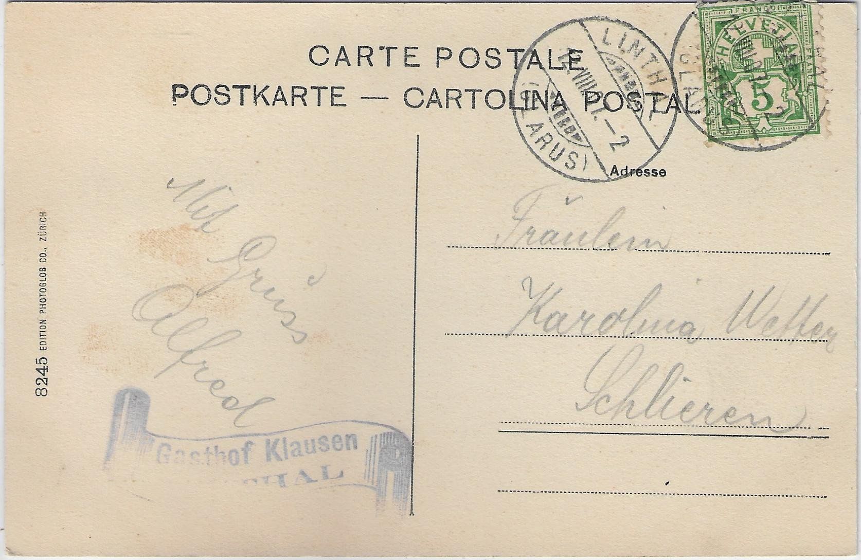 Cartes postales: Glarus - Glarnerland - Edelweiss – D'occasion à Ettingen par Kartenplanet 1