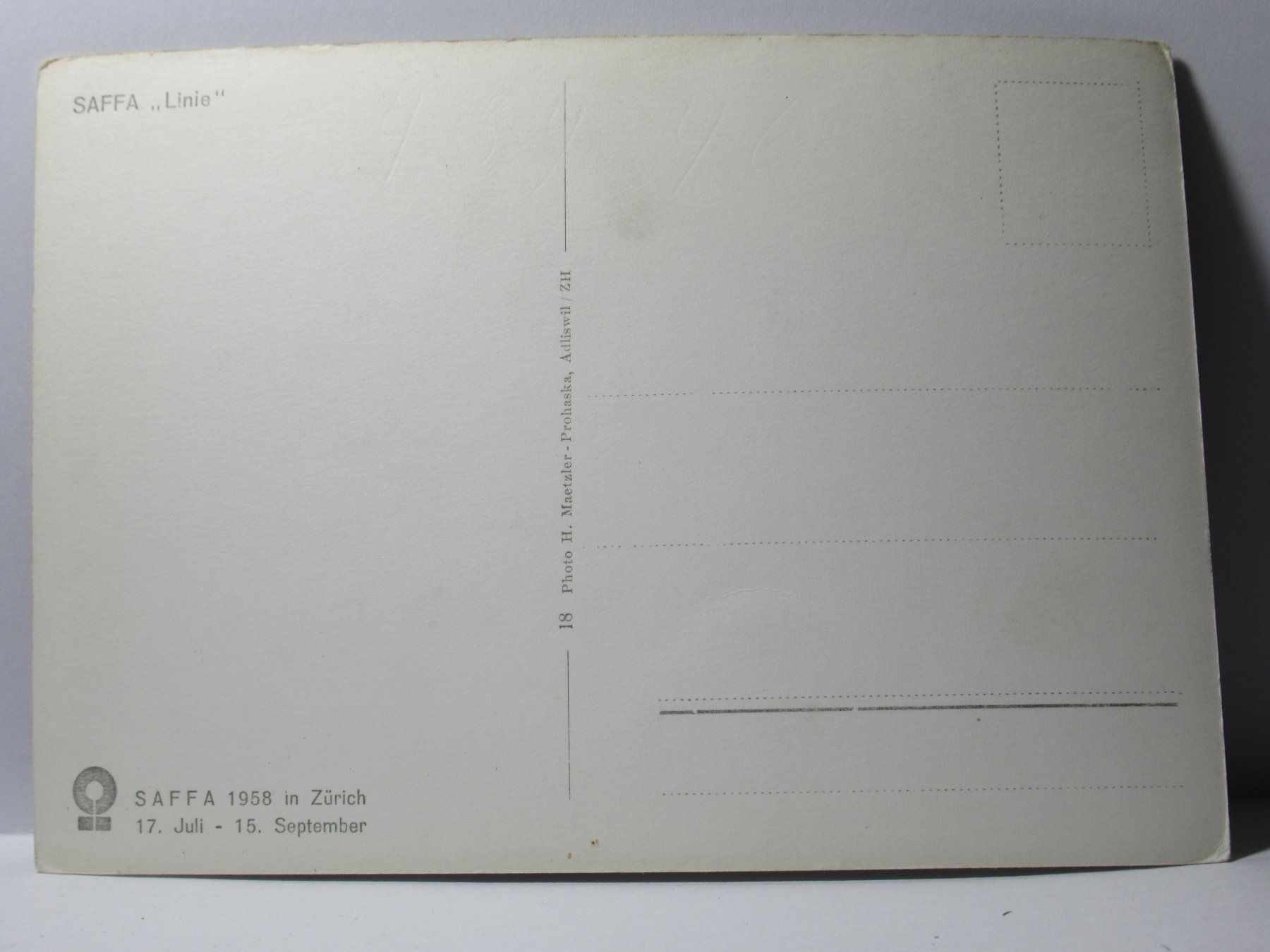 Cartoline postali: Zürich , SAFFA  "  Linie "   1958 – Nuovo (secondo la descrizione) da Grenchen venduto da Bluemchen1900 1