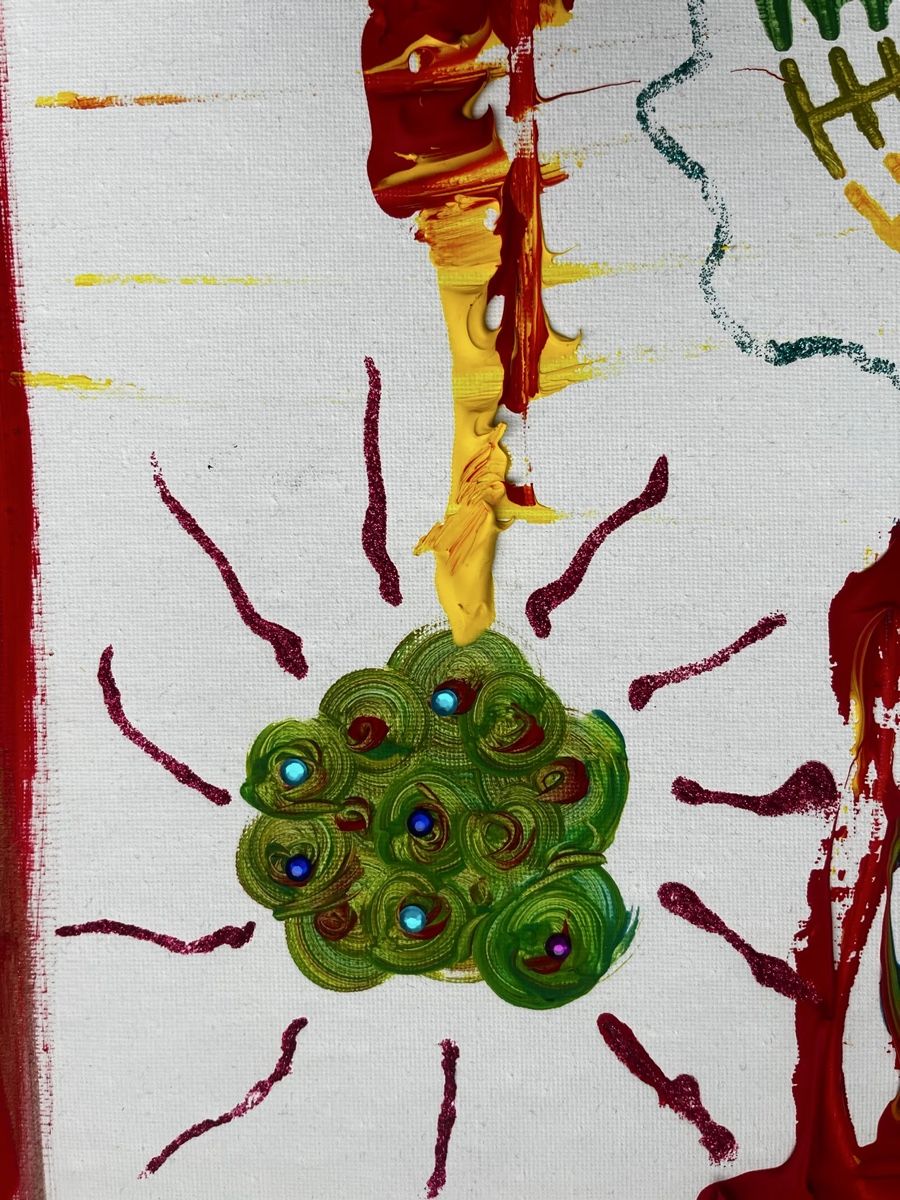 Foto & Immagini: Acrylbild abstrakt Pop Art bunt 65x85  – Nuovo (secondo la descrizione) da Zürich venduto da JasminNebl 7