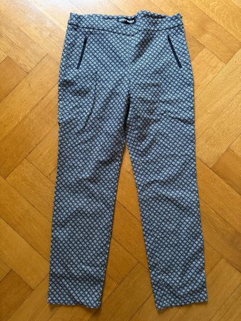 Gerry Weber Damen Hose Gemustert Gr 40 Business Stoffhose