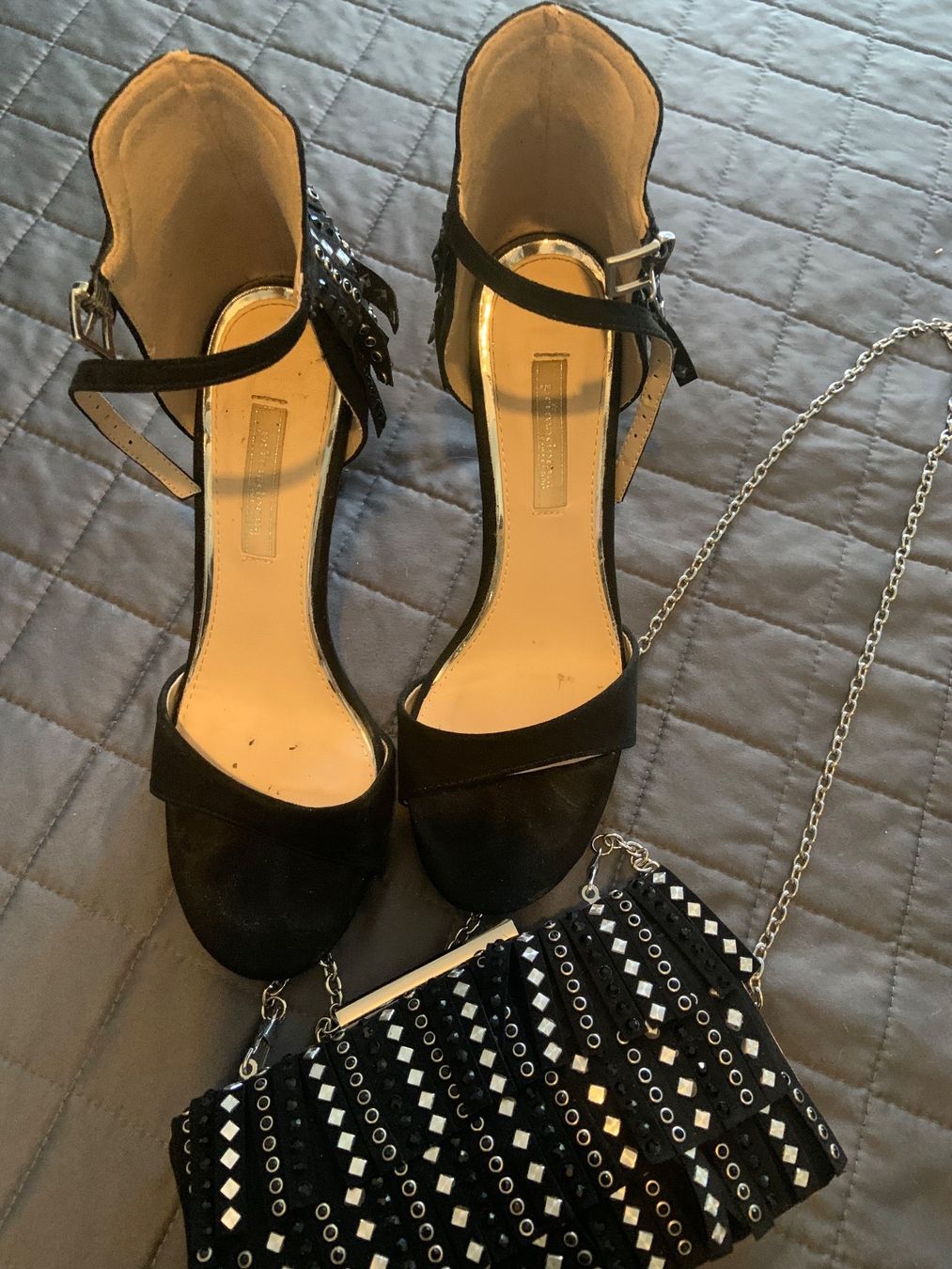 Scarpe da donna: Incantevoli sandali e borsetta con frange – Usato da Grono venduto da tes_6t5v 3