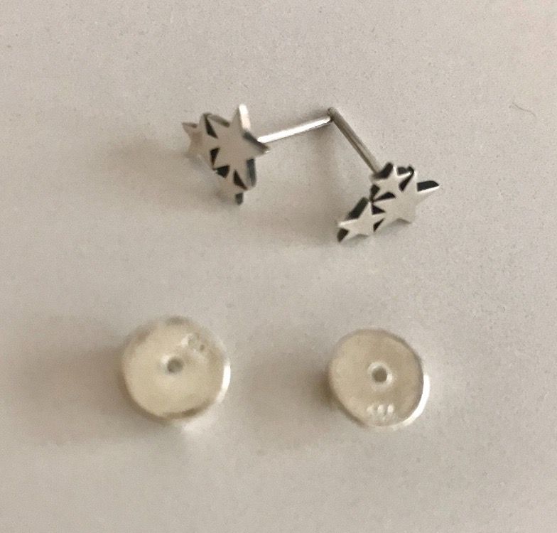 Boucles d'oreille: wunderschöne/süsse Ohrringe aus Silber - neu - – Neuf (Voir description) à Jona par vanessasupermarket20 3