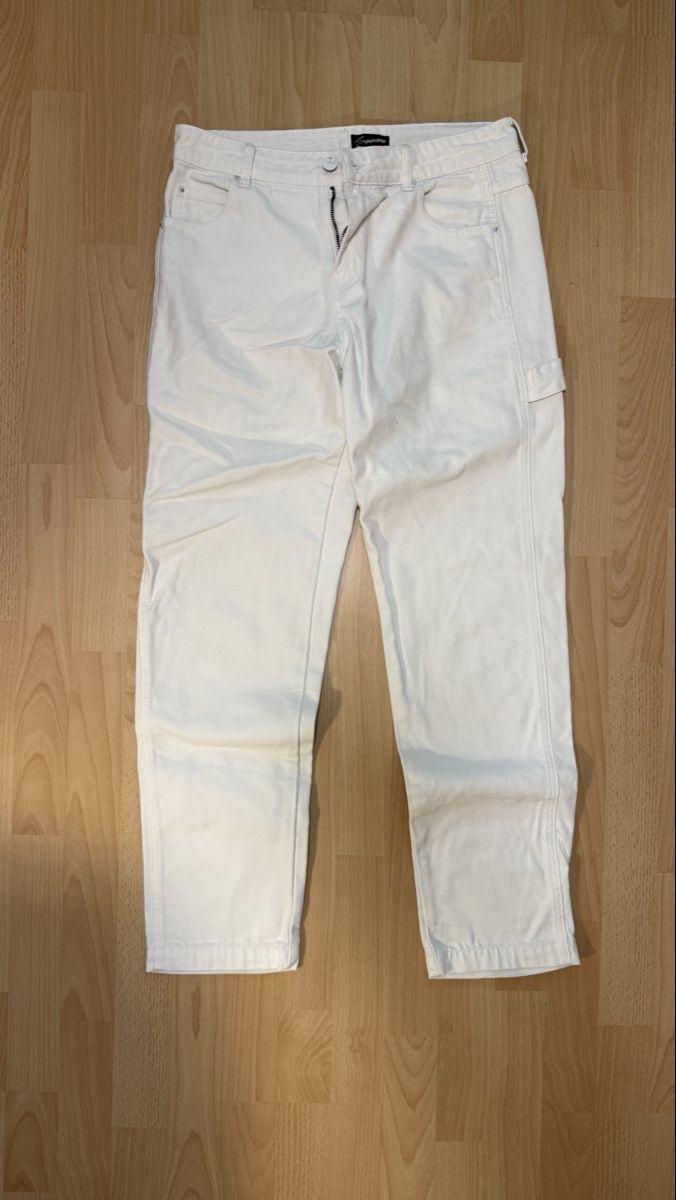 Hosen: Pantalon blanc taille 30/32 – Gebraucht aus Glovelier von nba_9jf8