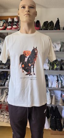 Orginale T-Shirt Polo in hellbeige Bear Ralph Lauren Gr. XXL