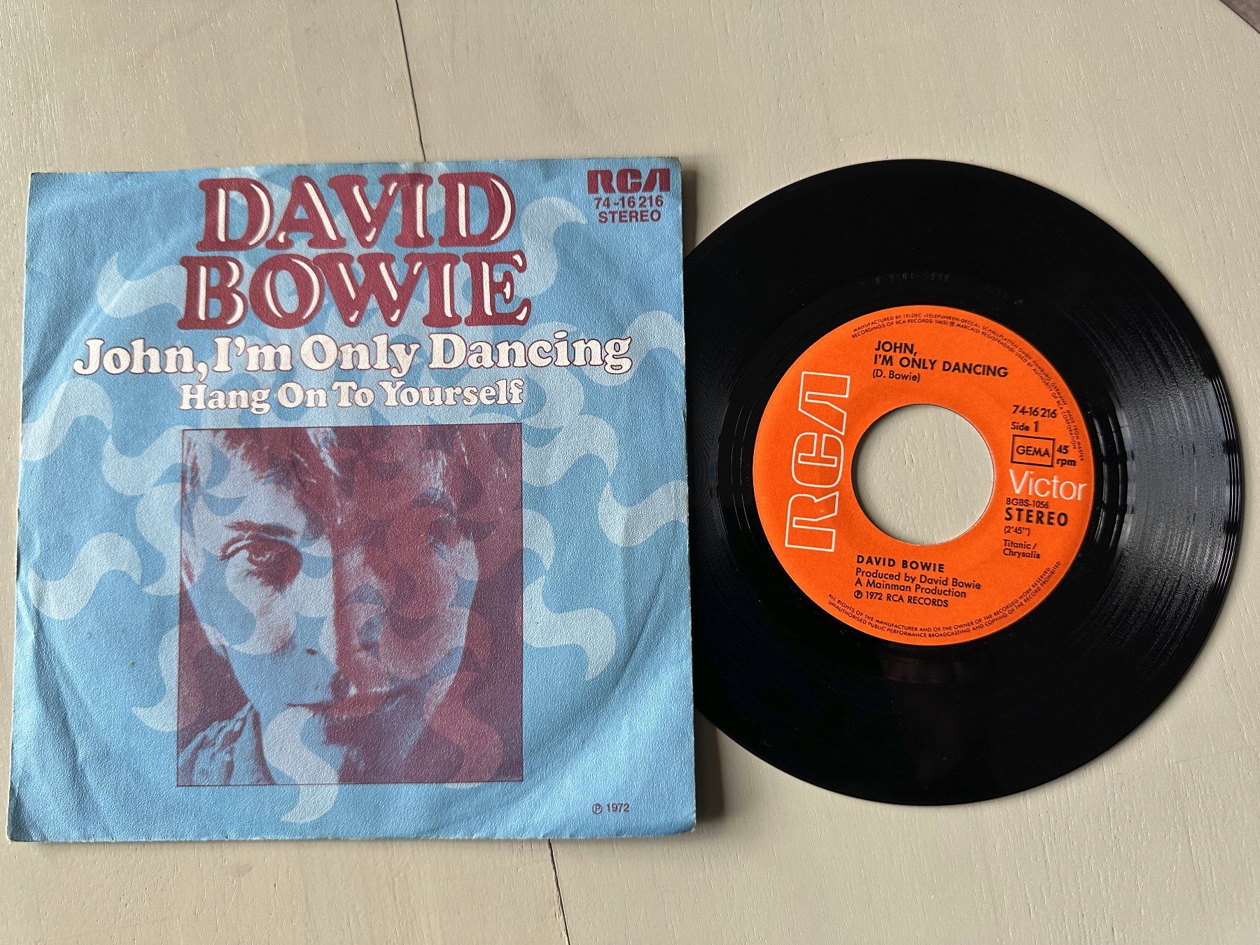 Schallplatten: DAVID BOWIE tolle John I'm only dancing Single original 1972 – Gebraucht aus Basel von Partridge