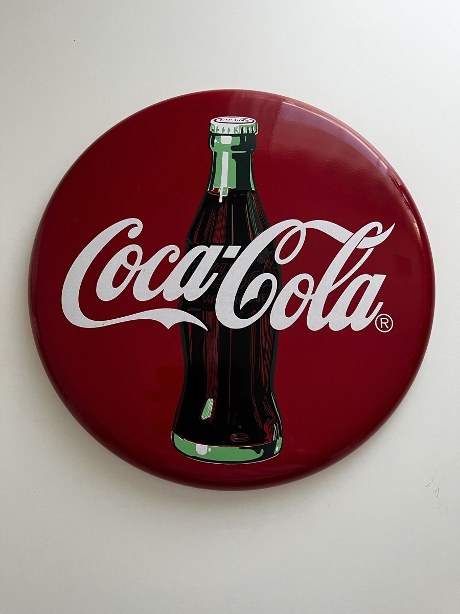 Coca-Cola Insegne: Coca-Cola Schild aus Metall – Usato da Muhen venduto da cor_6fyh