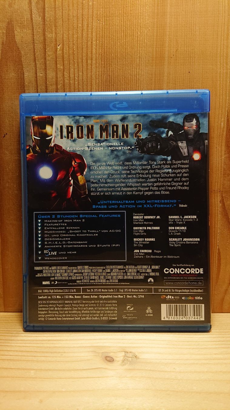 Tutti i DVDs: IRON MAN 1 bis 3 auf Blu-Ray – Usato da Wilderswil venduto da Exebub 4