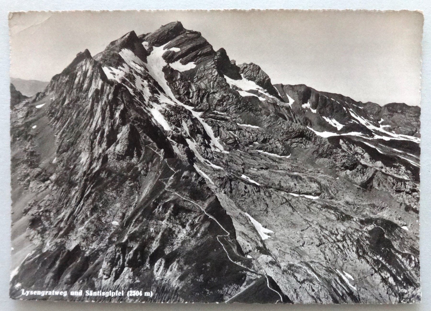 Cartoline postali: Lysengratweg und Säntisgipfel (2504 m) – Difettoso da Fétigny venduto da Billy2miny