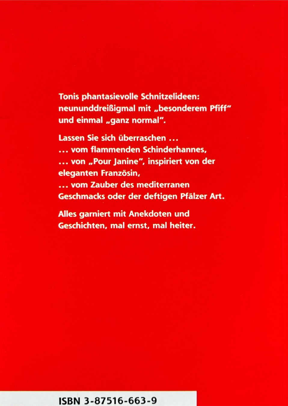 Libri: Braun Anton, Schnitzel à la Toni – Nuovo (secondo la descrizione) da Sarnen venduto da Livres 1