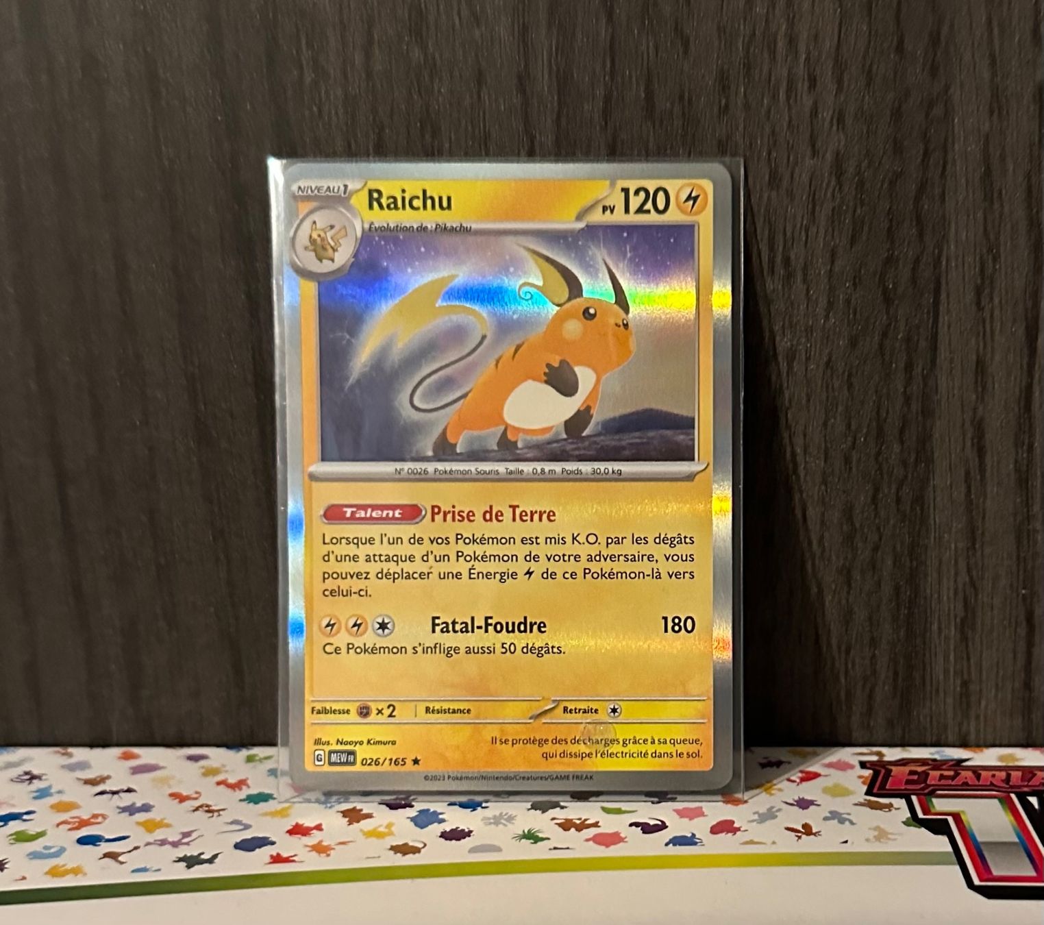 Pokémon Carte collezionabili: Pokémon FR Raichu Holo 151 – Usato da Grand-Lancy venduto da Mario64