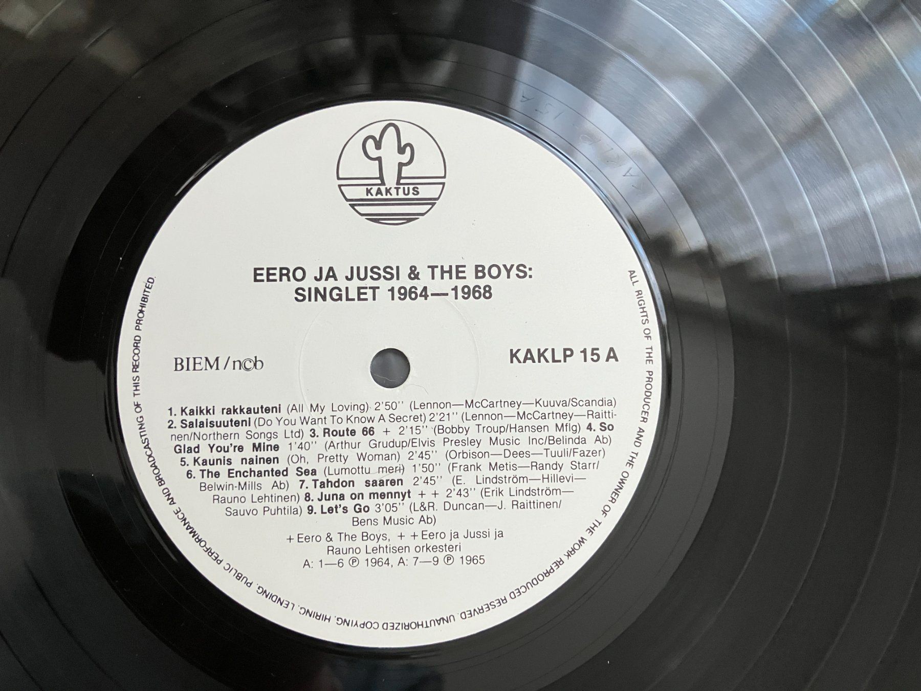 Dischi in vinile: Eero Ja Jussi & The Boys – Usato da Aarwangen venduto da Jukebox3 7