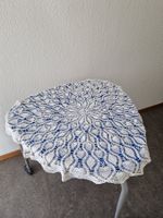 runde weisse Baumwoll Spitzendecke ca. 90 cm