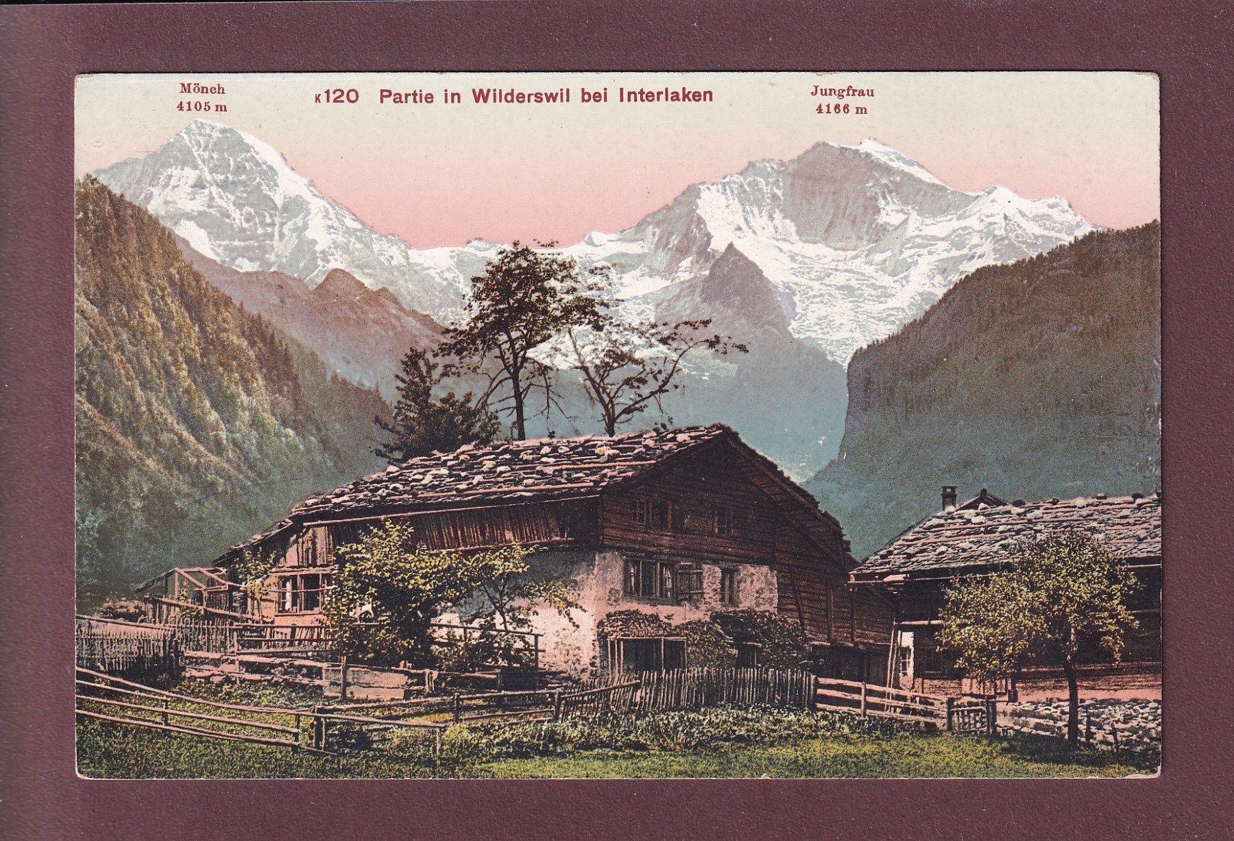 Cartoline postali: Partie in WILDERSWIL bei Interlaken – Usato da Pully venduto da nicecards