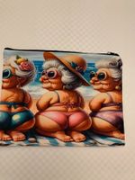 Witziges Necessaire, beidseitig bedruckt