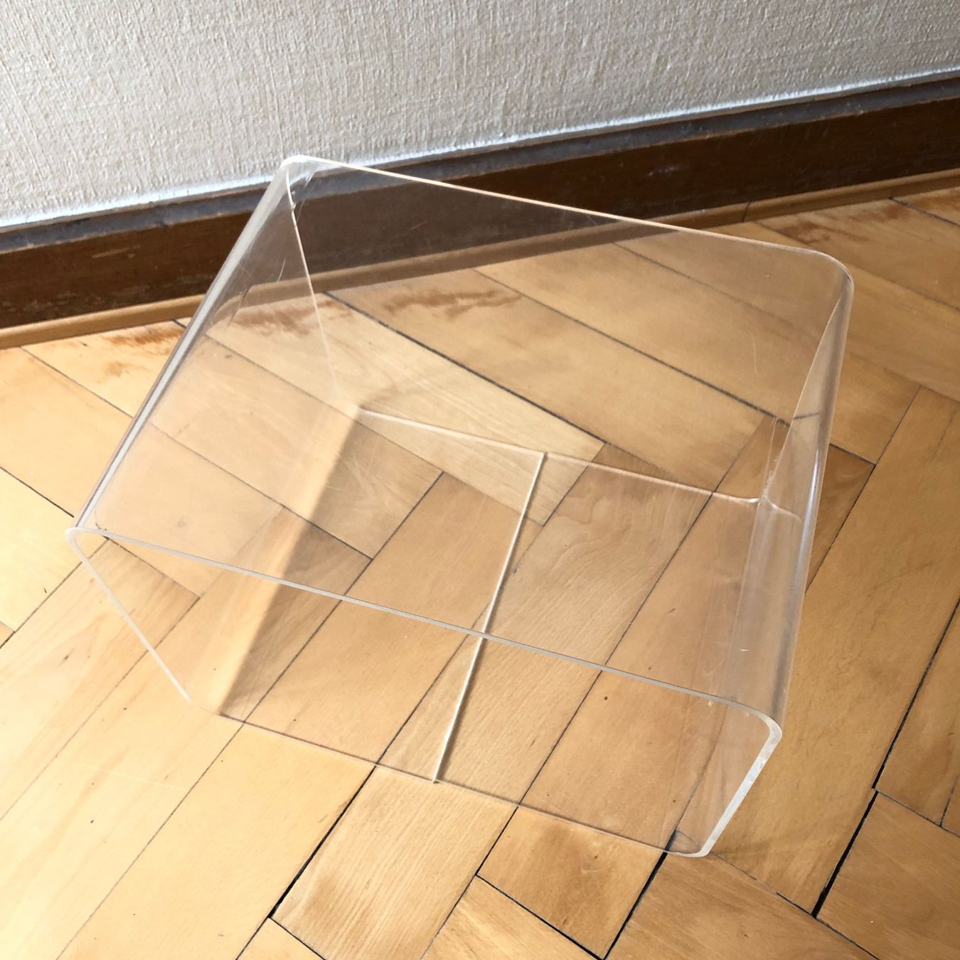 Scaffali: Modulares Regal Plexiglas transparent, 5 Elemente, Vintage – Usato da Basel venduto da Krenit 2