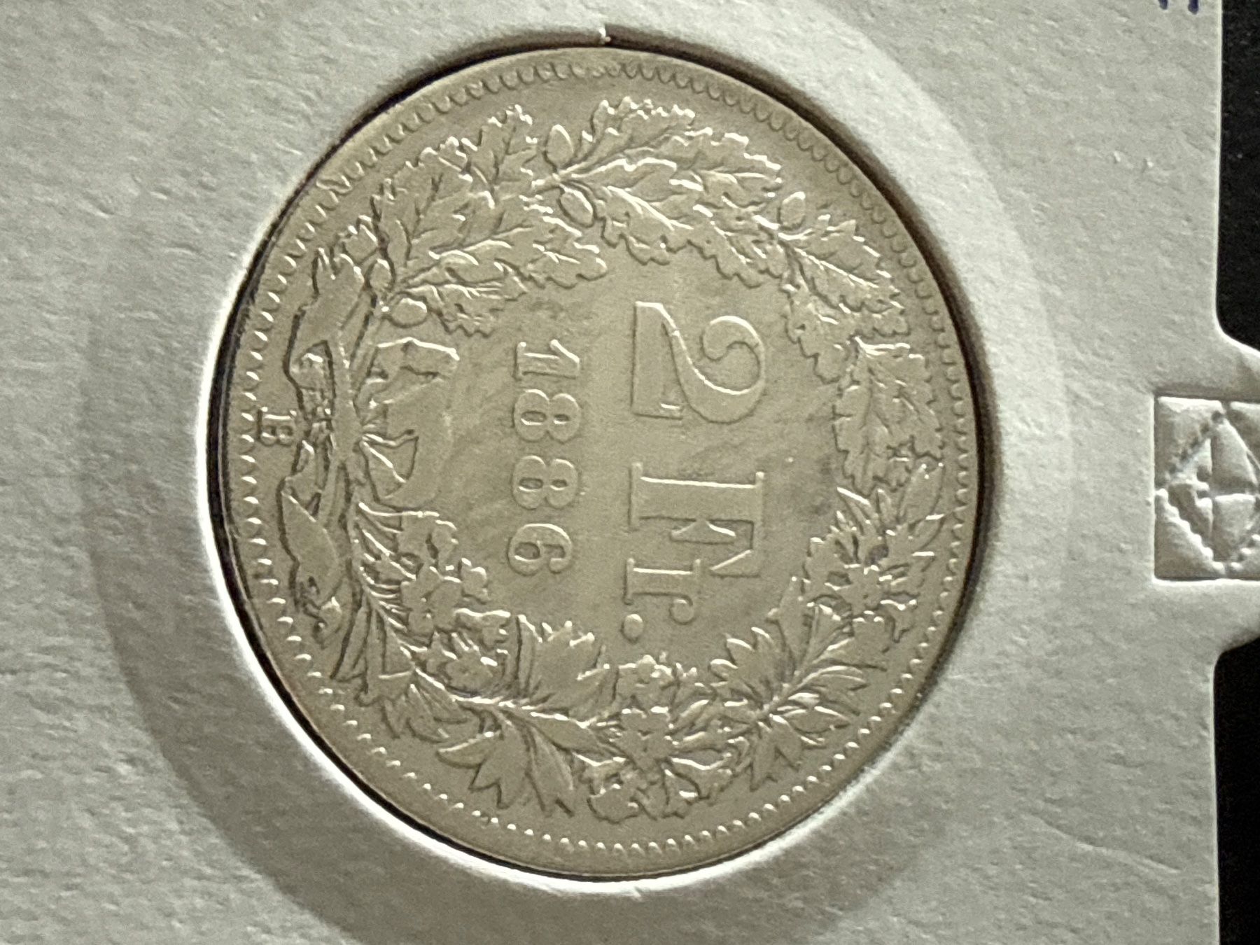 Tutti le monete: Swiss 2 franc 1886 Silver Coin – Usato da Pully venduto da ta571 1
