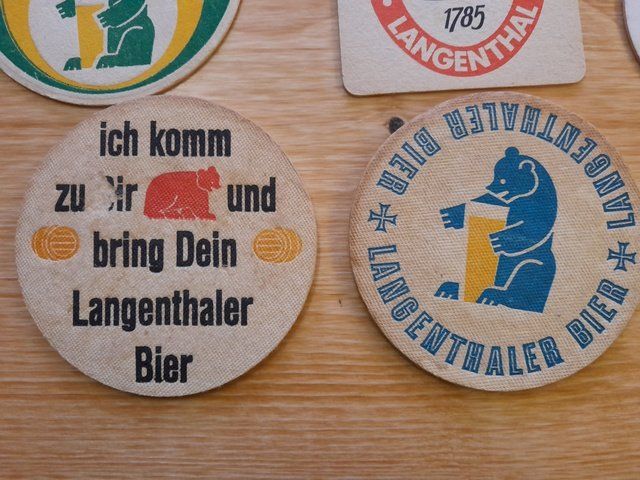 Sottobicchieri: Bierdeckel Brauerei Langenthal Baumberger – Usato da St.Gallen venduto da Stocken64 1