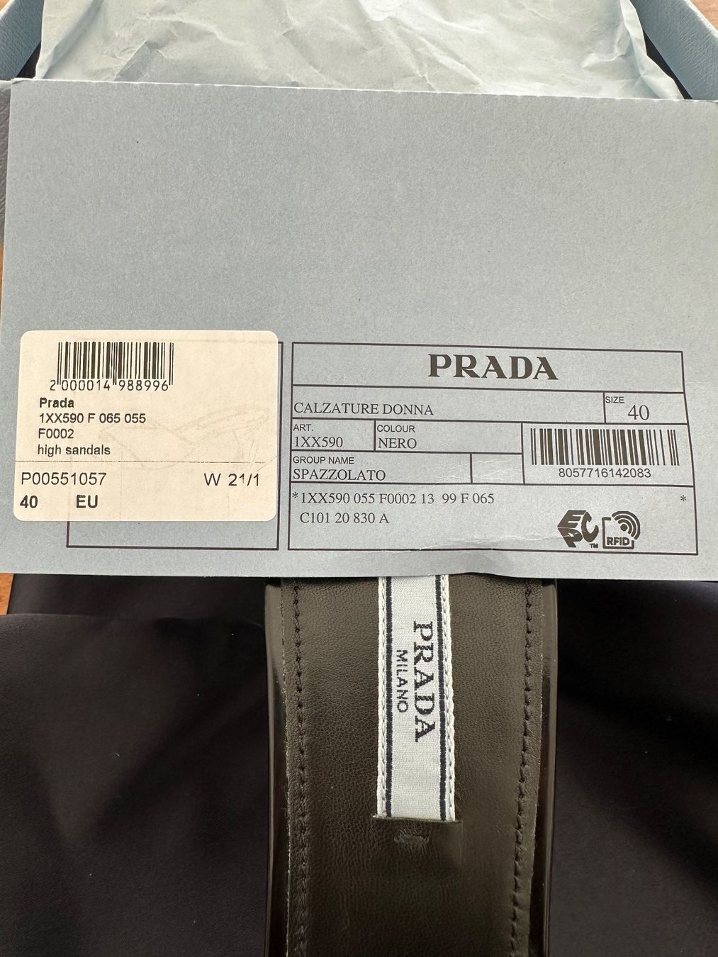 Prada Damenschuhe: PRADA Pantoletten aus Leder NEU – Neu und originalverpackt aus Oberengstringen von snoopy714 6
