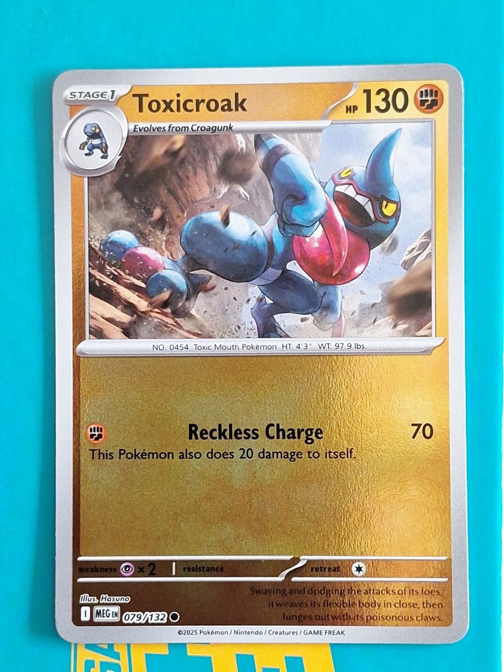Pokémon Carte collezionabili: Toxicroak - Reverse Holo Pokemon Mega Evolution #1.8 – Usato da Altstätten SG venduto da GGsGameshop