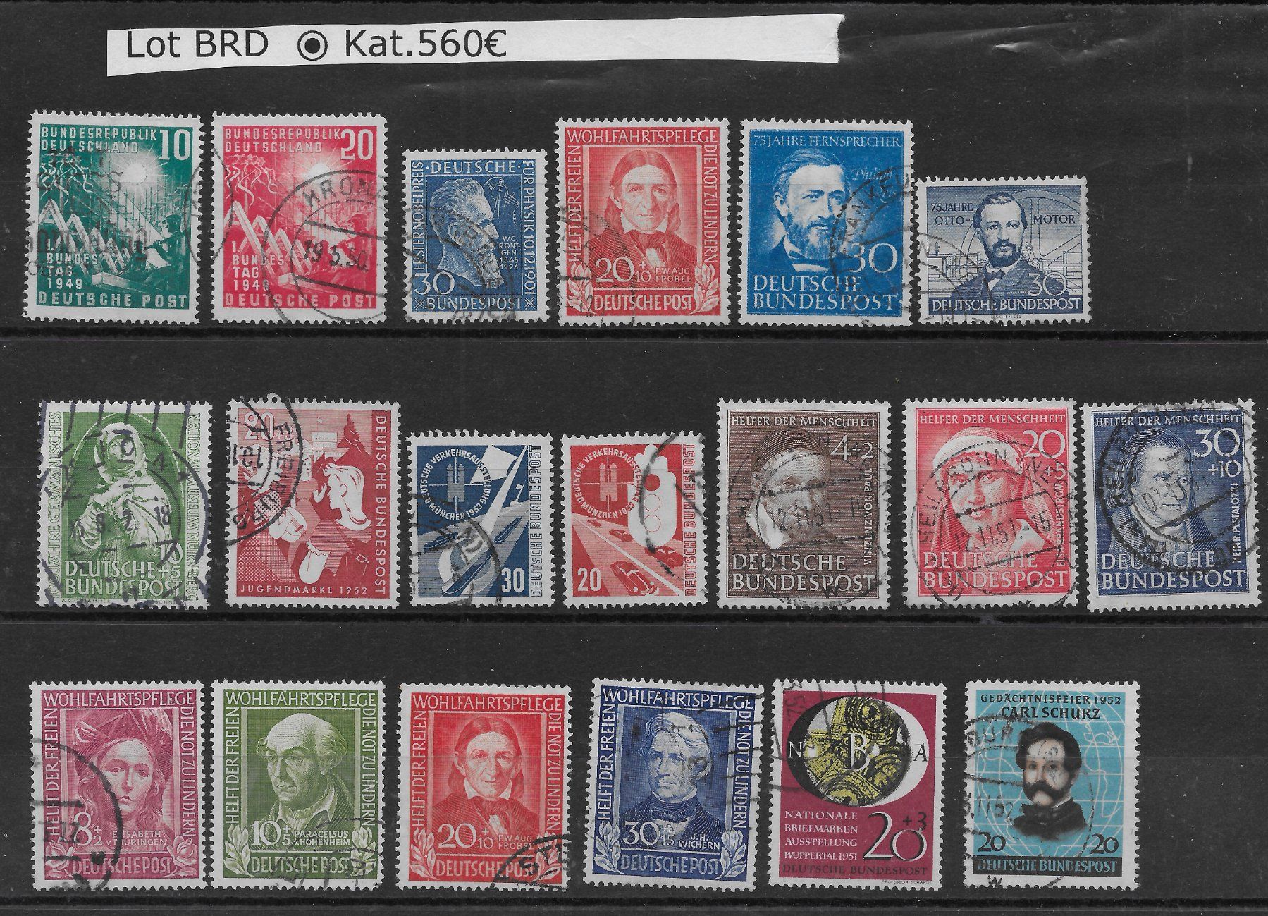 Tutti i francobolli: Lot BRD ⨀ Kat.560€ – Usato da Hefenhofen venduto da Richsalz