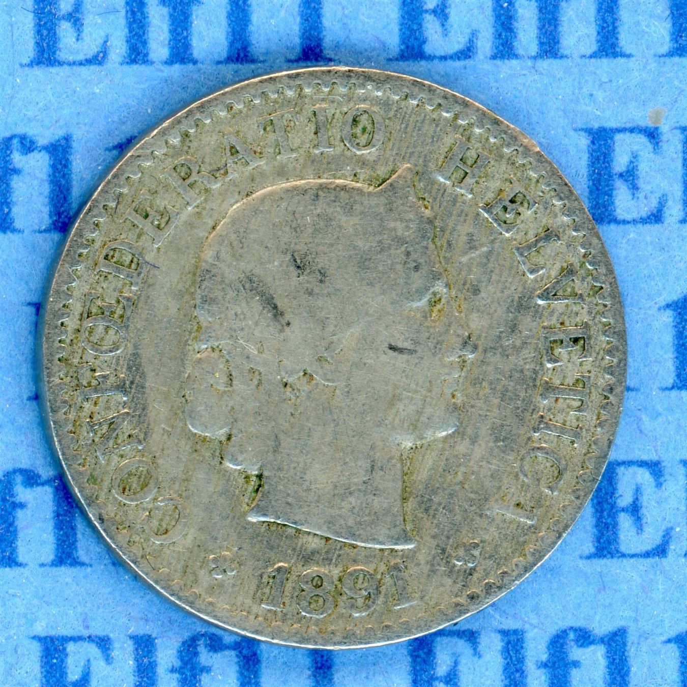 Tutti le monete: CHF___0.05 1891 s 5 Rappen – Usato da Widnau venduto da Elf11