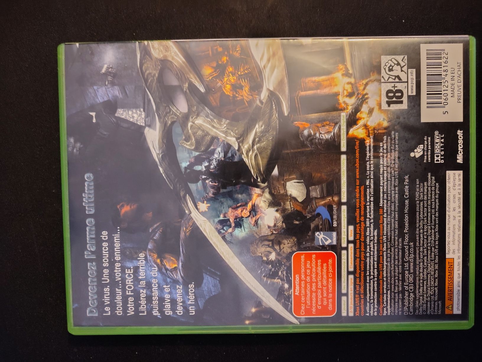 Jeux: dark sector Xbox 360  – D'occasion à Marly par mzi_p97f 2