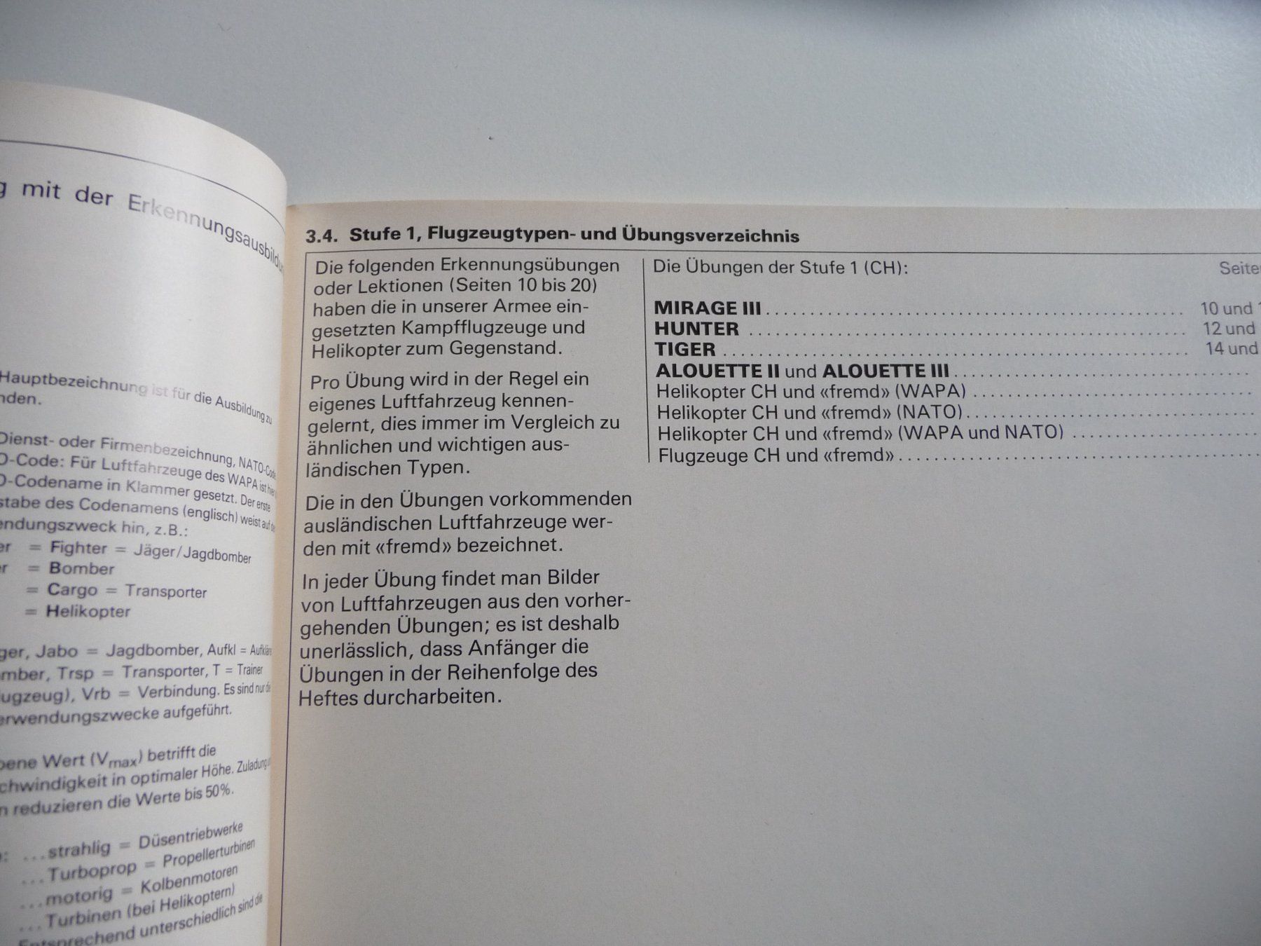 Libri: Reglement Flugzeugerkennung Schweizer Armee 1984 – Nuovo (secondo la descrizione) da Winterthur venduto da ricofly 4