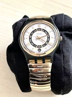 Vintage Swatch Uhr, Gold/Schwarz, Rarität!