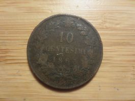 Münze antik Frankreich 1863