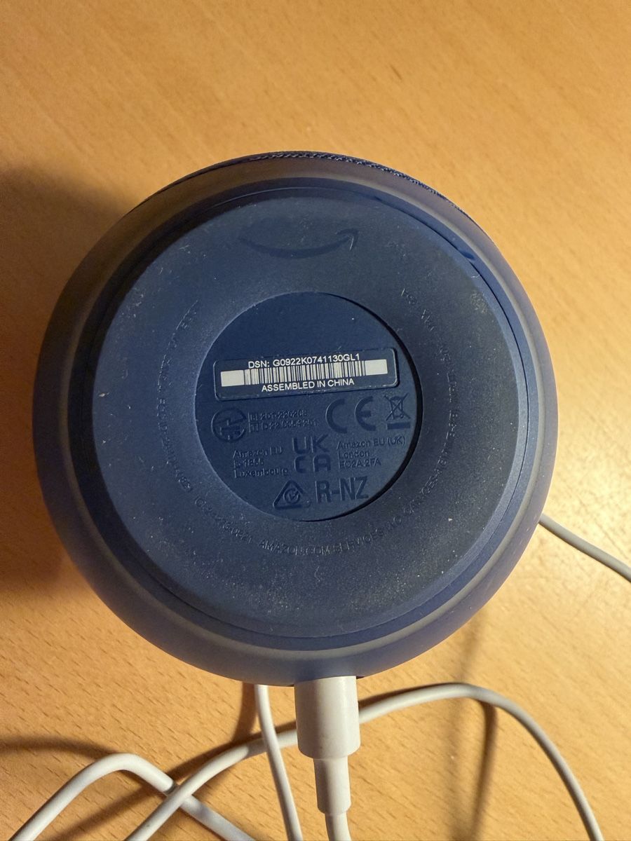 Amazon Lautsprecher: Amazon Echo Dot, blau mit Netzteil guter Zustand – Gebraucht aus Herisau von spinn_chind 1