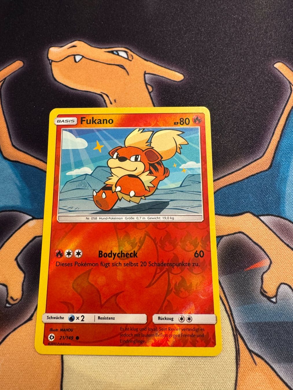 Pokémon Sammelbilder & Trading cards: Fukano (SUM 21) - Reverse Holo - Sonne & Mond – Neu (gemäss Beschreibung) aus Bülach von Pfrenzel