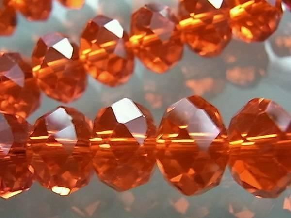 Perle (finte): Rondellen Glas facettiert rot 12 x 8 mm – Nuovo (secondo la descrizione) da Alpnachstad venduto da perlengaby 2