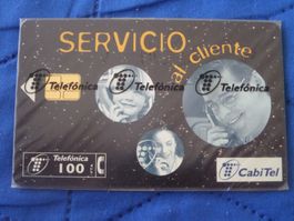 Telefonkarte Telefonica Cabitel 100 Einheiten gebraucht