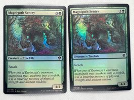 Magic the Gathering: 2x Magnigoth Sentry Foil - Selten!