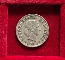 Schweiz 10 Rappen 1944 B unz Libertaskopf