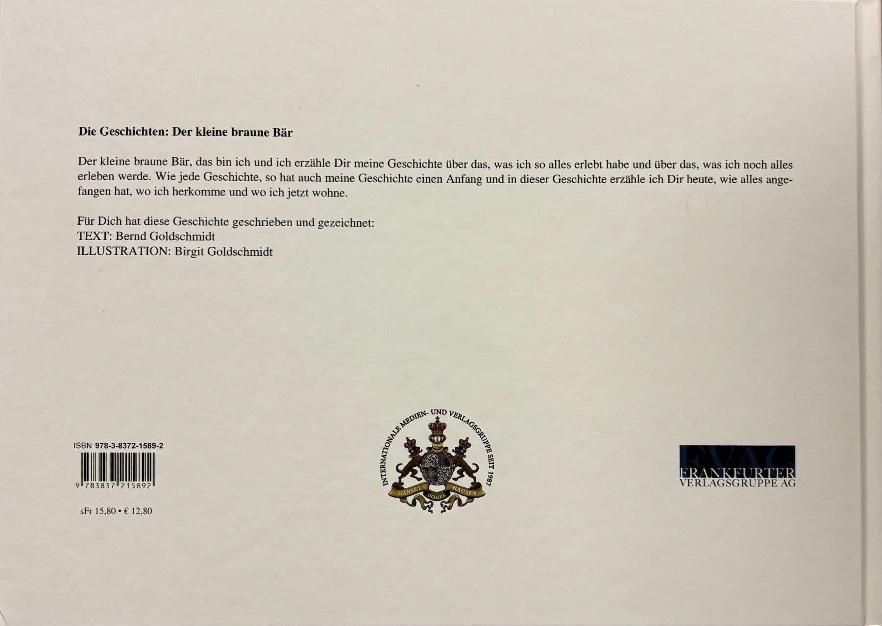 Libri: Goldschmidt Bernd, Der kleine braune Bär – Nuovo (secondo la descrizione) da Sarnen venduto da Livres 1