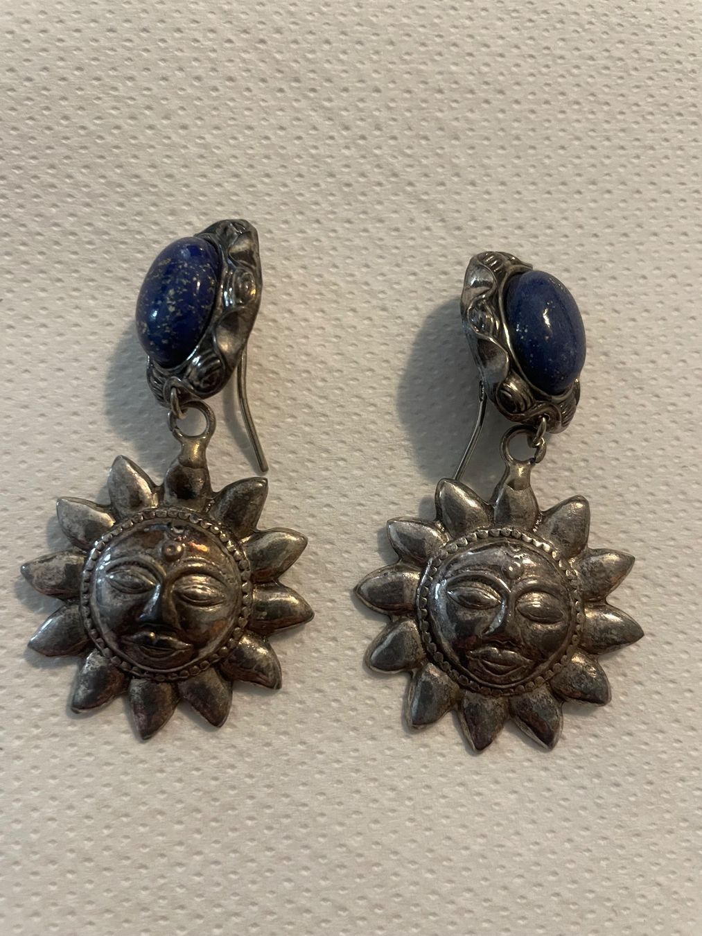 Orecchini pendenti & Orecchini a lobo: Silber Ohrringe mit Lapislazuli – Usato da Adlikon b.Regensdf venduto da SimoneO01