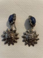 Silber Ohrringe mit Lapislazuli